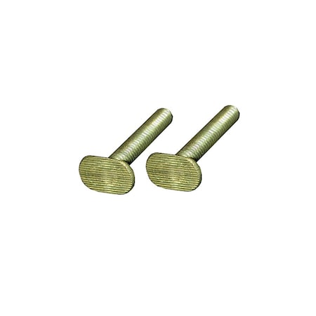 Jones Stephens 5/16in. x 3-1/2in. Brass Plated Closet Bolt, 100PK C02805